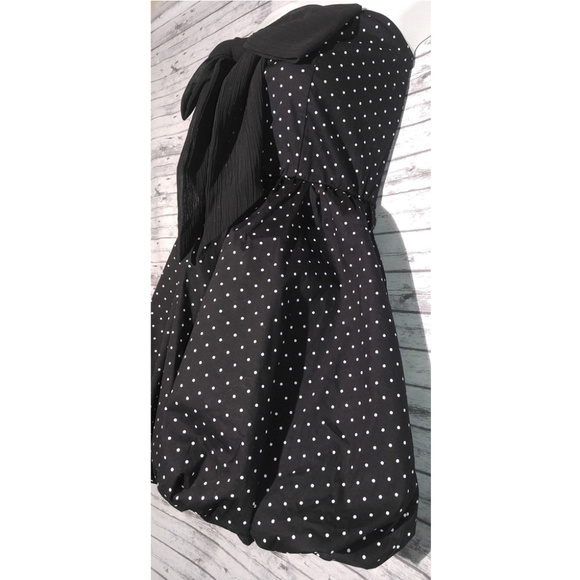 NEW Papaya Strapless Black Dress Medium - Picture 4 of 12